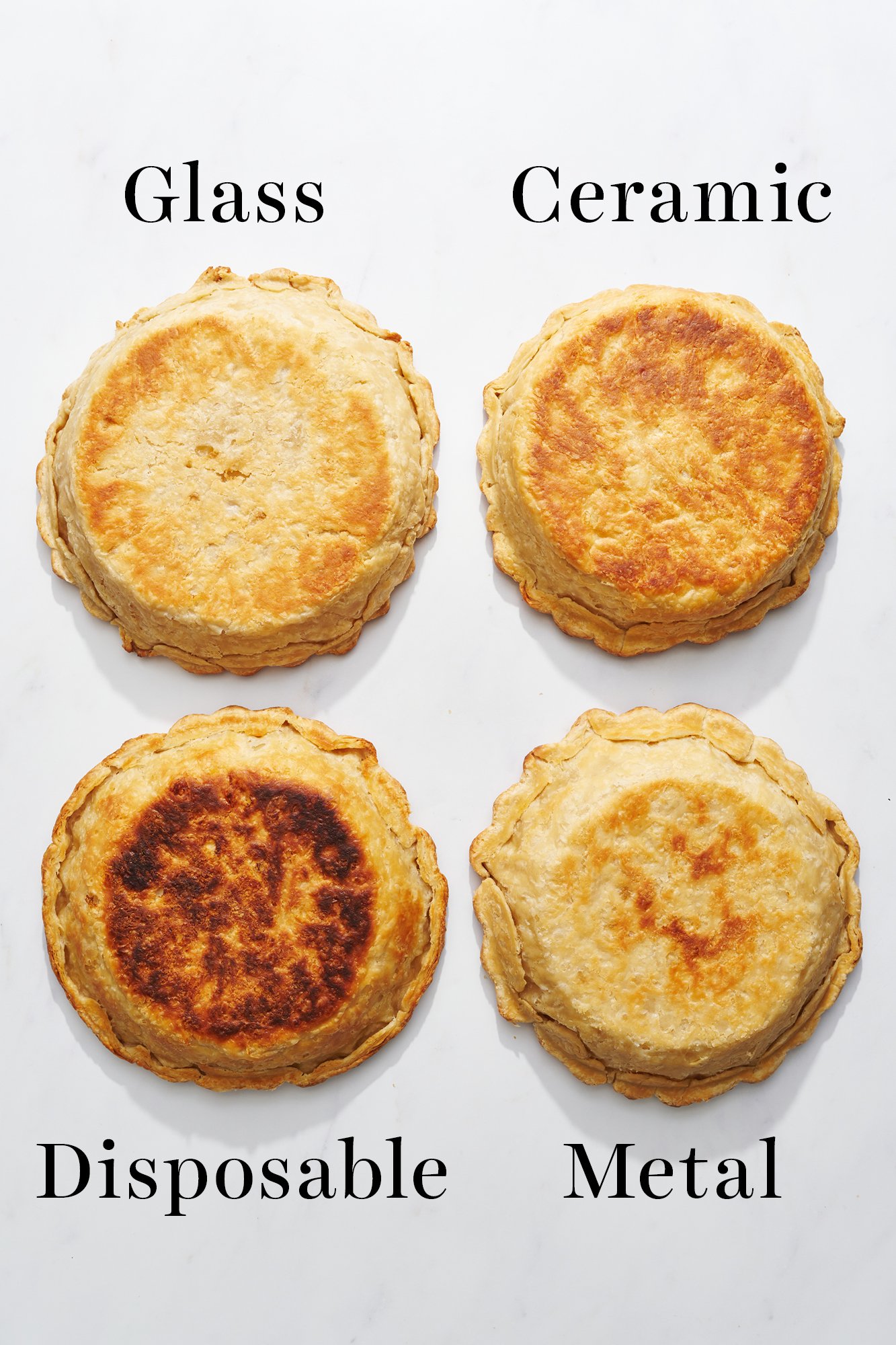 Should You Use a Metal, Glass, or Cast-Iron Pie Pan?