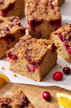 Cranberry Orange Coffee Cake - Handle the Heat