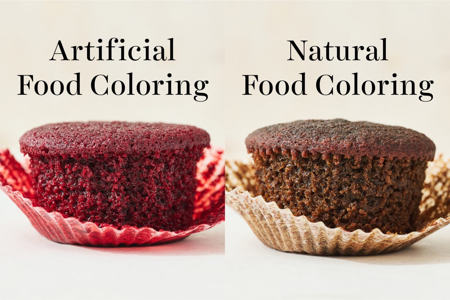Artificial vs Natural Food Coloring in Baking Biology Diagrams