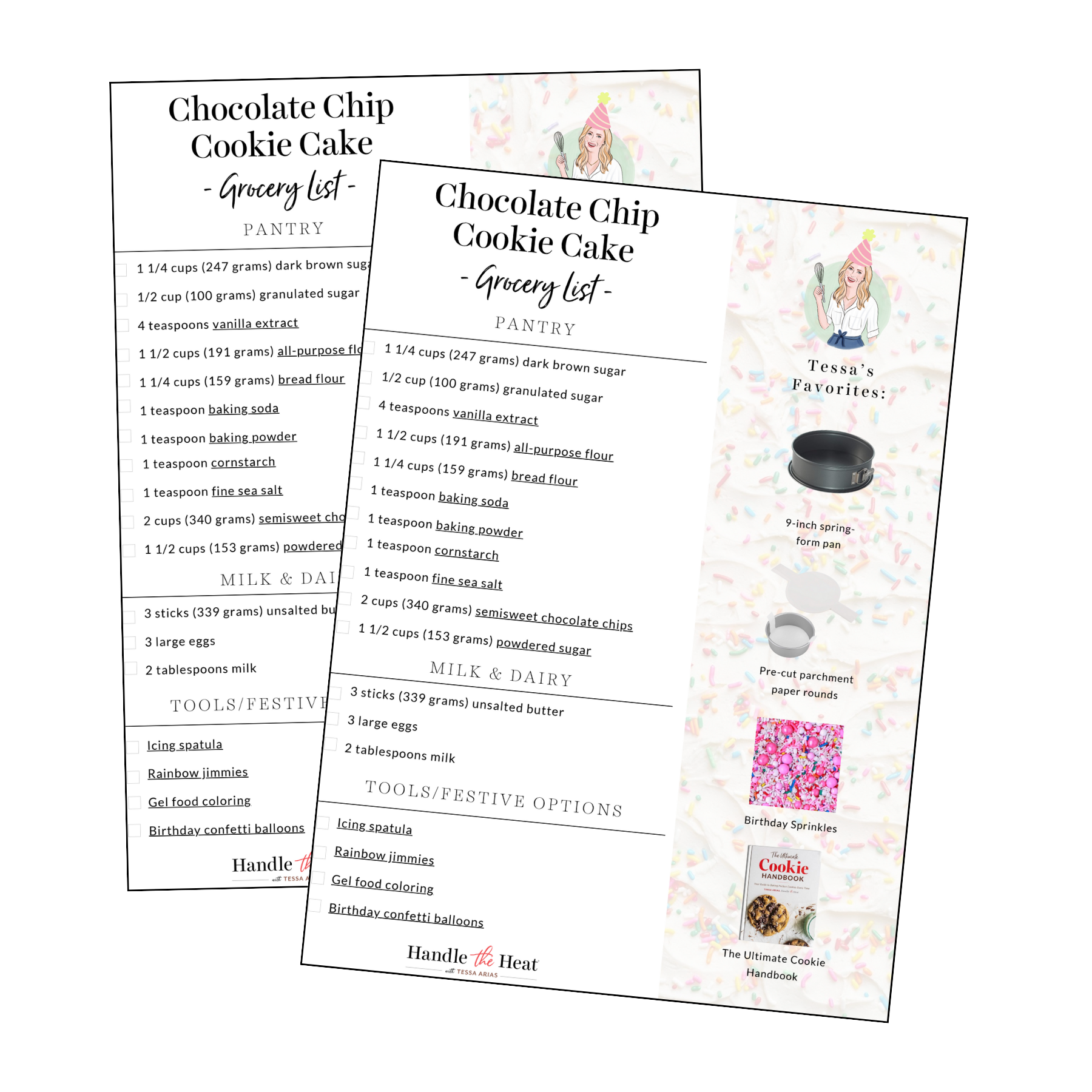 click here to download our free printable shopping list so you can easily buy your groceries for the monthly baking challenge.