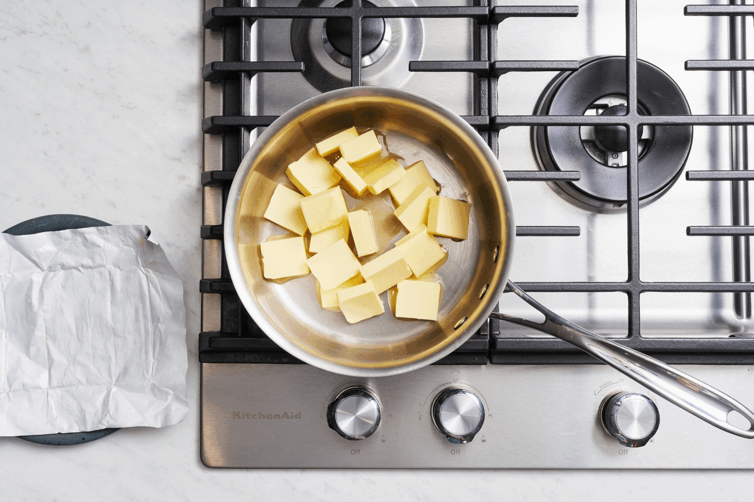 gif of the process of making browned butter.