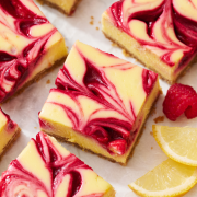 Raspberry Lemonade Cheesecake Bars