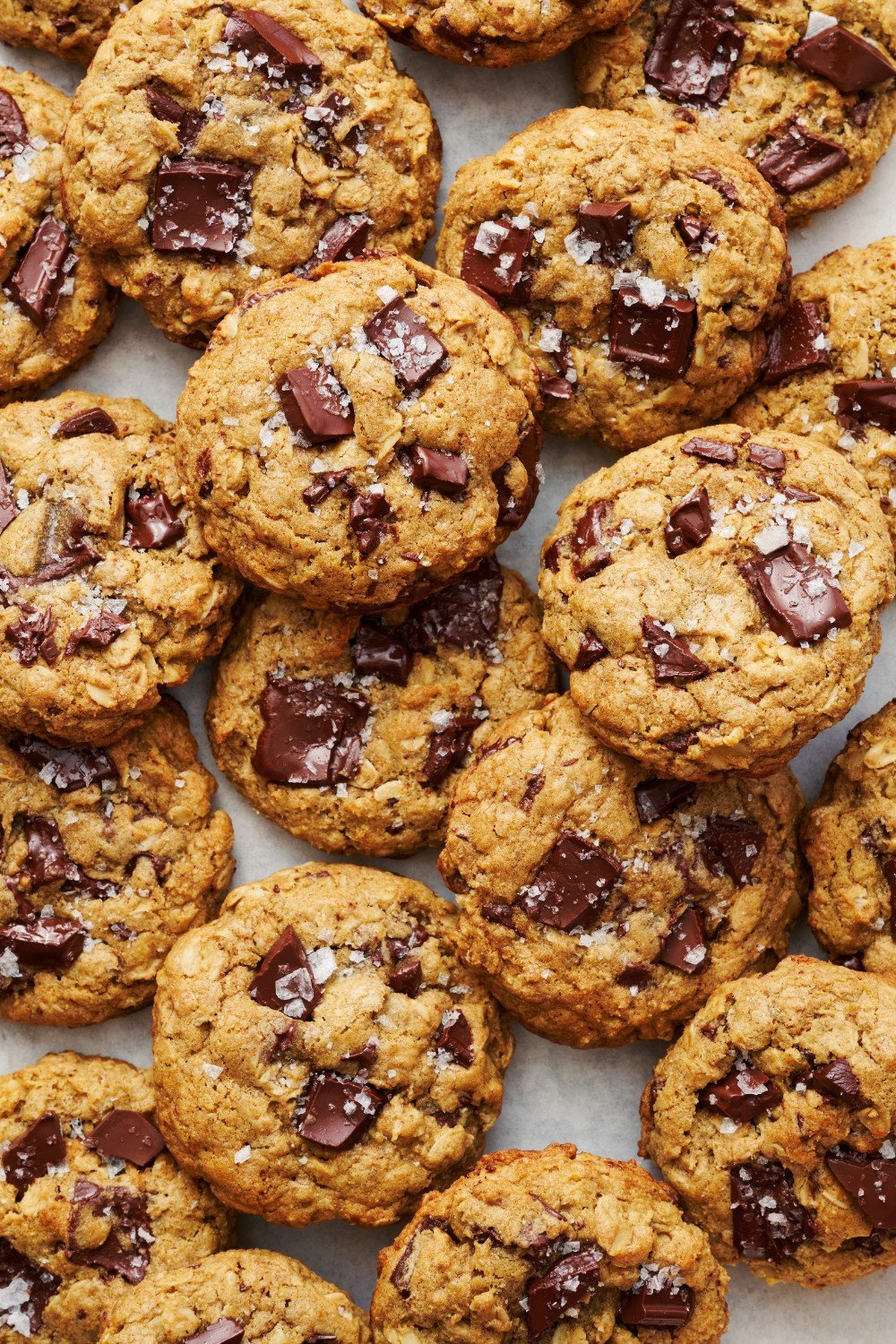 a whole batch of cookies piled together. 